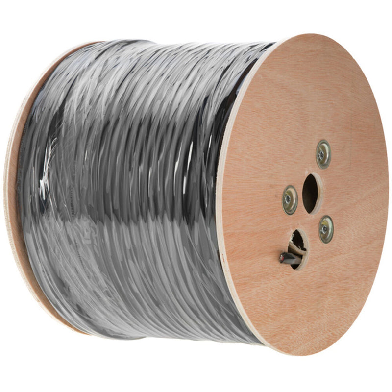 SatMaximum 16 AWG UV-Rated 2-Conductor Direct-Burial Outdoor Speaker Cable (Black, 500')