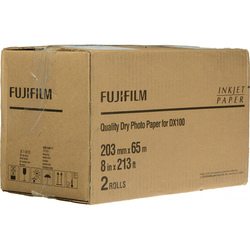 FUJIFILM Inkjet Luster Photo Paper for DX100 Printer (8" x 213' Roll, 2-Pack)