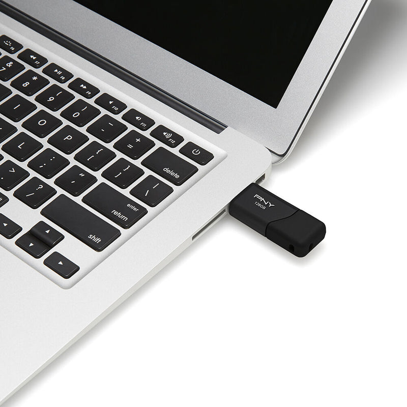 PNY 128GB Turbo Attache 3 USB 2.0 Flash Drive (2-Pack, Black)