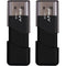 PNY 128GB Turbo Attache 3 USB 2.0 Flash Drive (2-Pack, Black)