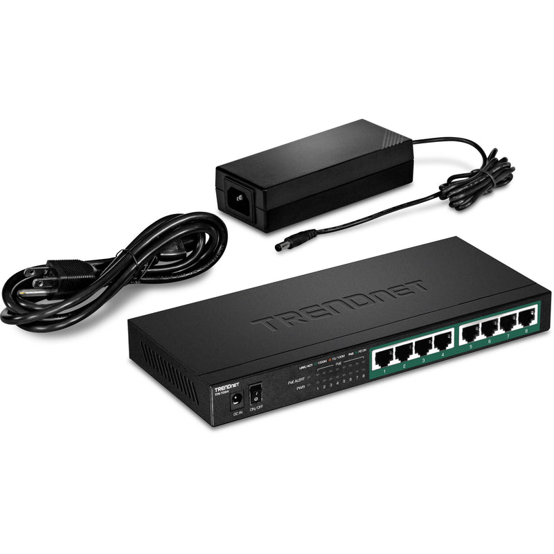 TRENDnet TPE-TG84 8-Port Gigabit PoE+ Compliant Unmanaged Network Switch