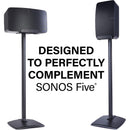 SANUS Speaker Stand for Sonos Five & PLAY:5 Speakers (Black)