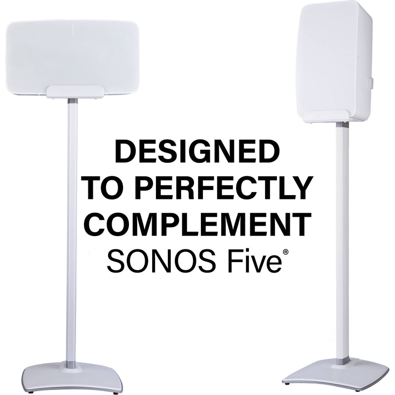 SANUS Speaker Stand for Sonos Five & PLAY:5 Speakers (White)