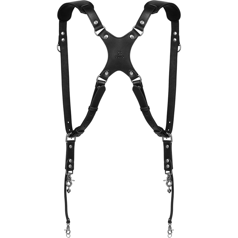 Coiro Skinny Dual Camera Harness (Black)