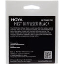 Hoya 67mm Mist Diffuser Black No. 0.5 Filter