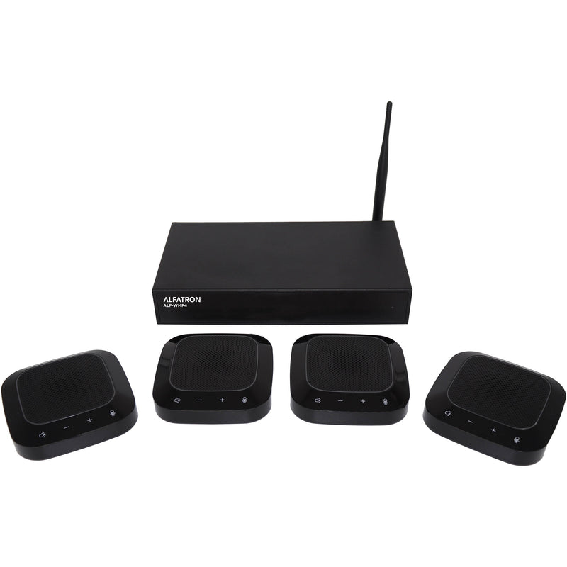 Alfatron WMP4 Wireless Conference System with 4 Boundary Microphones (2.4 GHz)