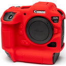 easyCover Silicone Protection Cover for Canon EOS R3 (Red)