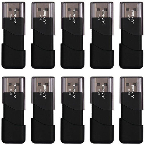 PNY 16GB Attach&eacute; 3 USB 2.0 Flash Drive (10-Pack)