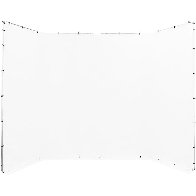 ikan Portable Panoramic Backdrop Screen (White, 13.1 x 7.8')
