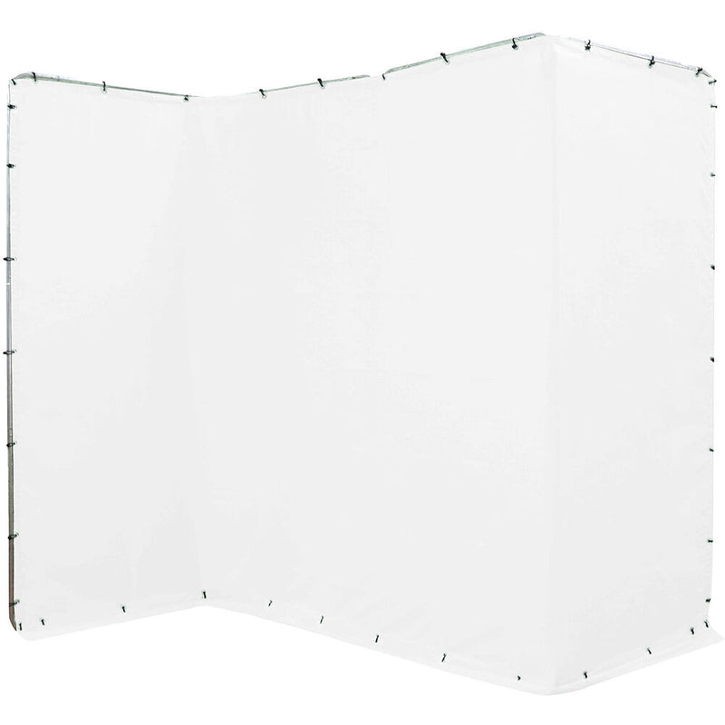 ikan Portable Panoramic Backdrop Screen (White, 13.1 x 7.8')