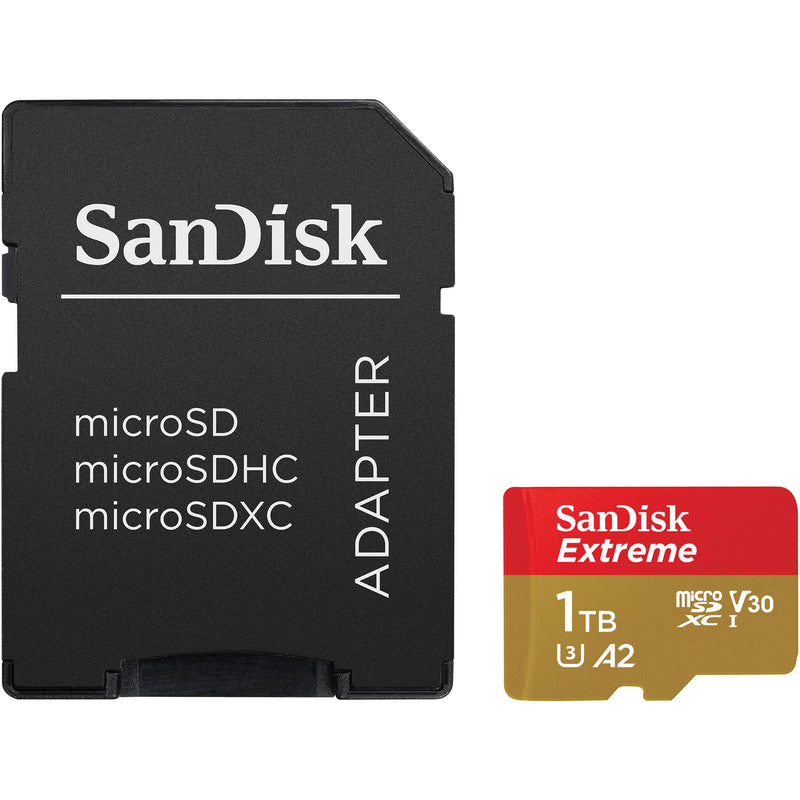 SanDisk 1TB Extreme UHS-I microSDXC Memory Card with SD Adapter