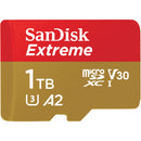 SanDisk 1TB Extreme UHS-I microSDXC Memory Card with SD Adapter