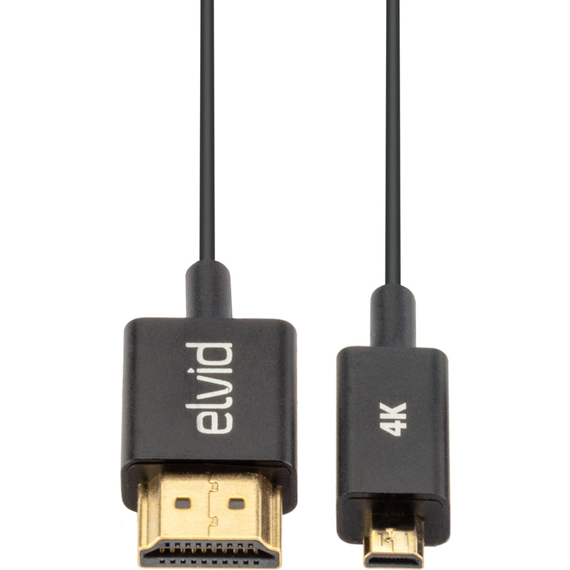 Elvid Hyper-Thin 4K High-Speed Micro-HDMI to HDMI Cable (1.6')