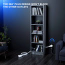 Maximm Cable Original Style 360&deg; Rotating Flat Plug Extension Cord (12', White)