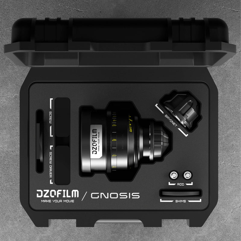 DZOFilm 65mm T2.8 Gnosis Macro Prime Lens (LPL with PL & EF Mounts, Feet)