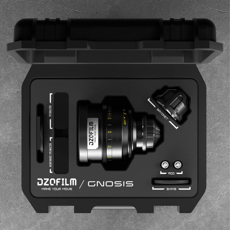 DZOFilm 90mm T2.8 Gnosis Macro Prime Lens (LPL with PL & EF Mounts, Feet)