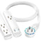 Maximm Cable 360&deg; Rotating Flat Plug USB Charging Extension Cord (2', White)