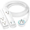 Maximm Cable 360&deg; Rotating Flat Plug USB Charging Extension Cord (12', White)