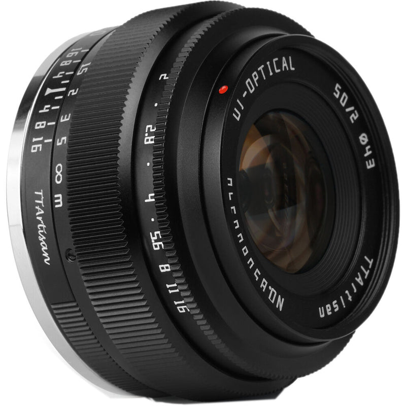 TTArtisan 50mm f/2 Lens for Sony E (Black)