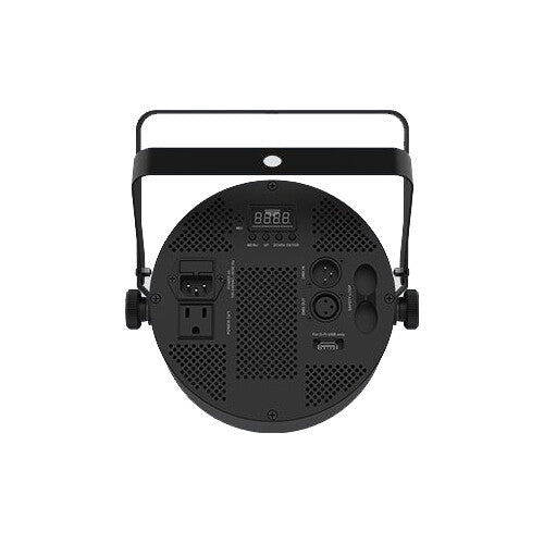 CHAUVET DJ SlimPACK Q12 ILS Low-Profile Quad-Color LED Wash Bundle with DMX Cables and Bag (4-Pack)