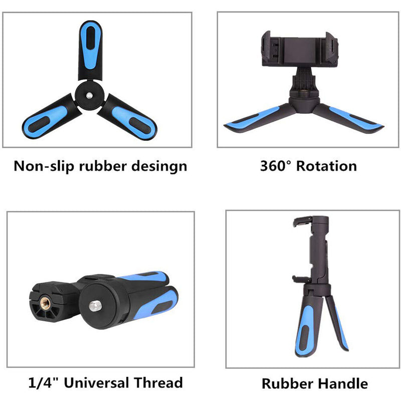 CimaPro CD-1 Desktop Tripod and Mobile Phone Stand (Blue)