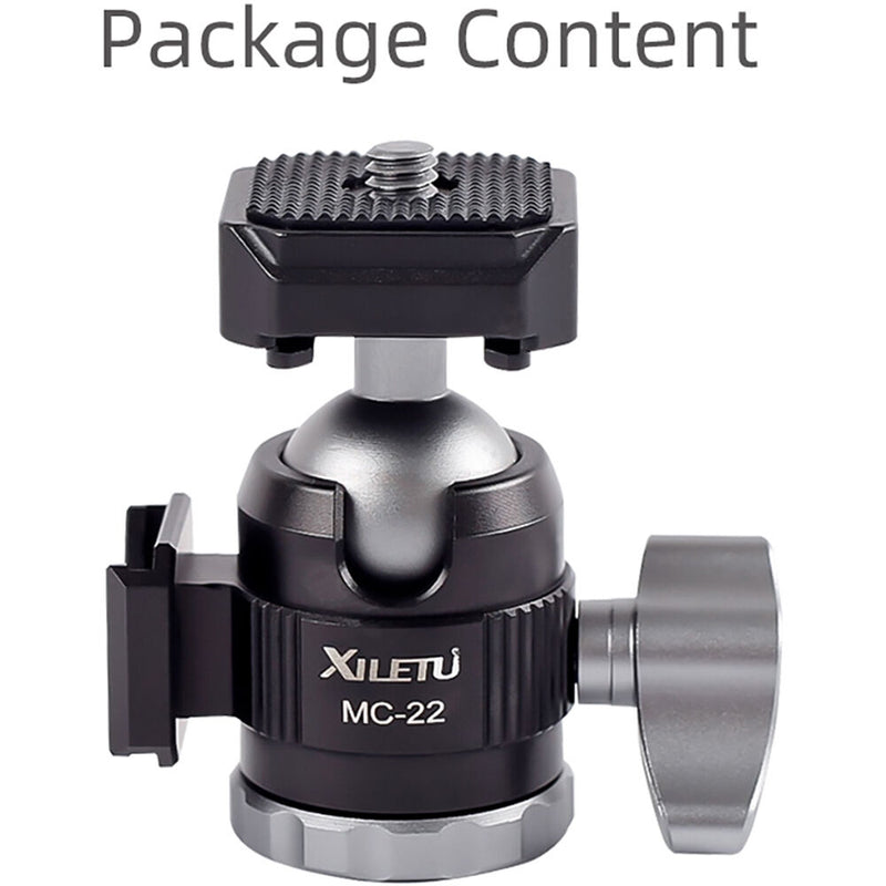 XILETU MC22 Mini Cold Shoe Ball Head
