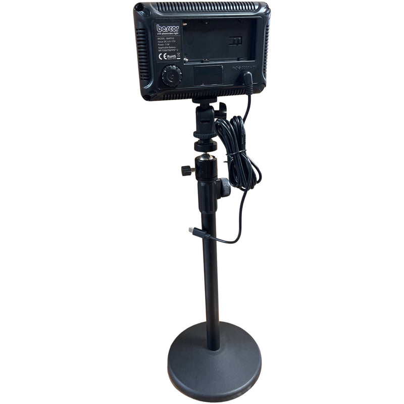 Bescor Waffle LED On-Camera Light & Tabletop Stand