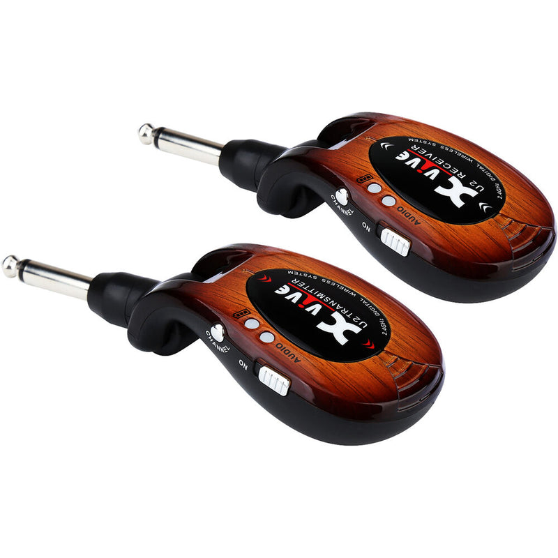 Xvive Audio U2 Digital Wireless System for Electric Guitars (3-Tone Sunburst, 2.4 GHz)