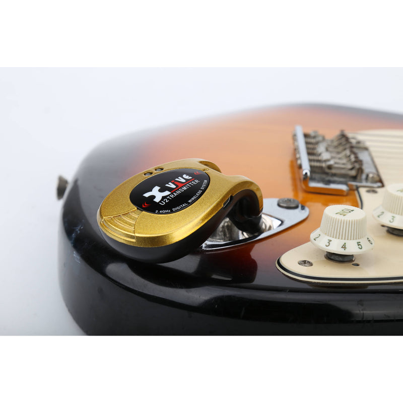 Xvive Audio U2 Digital Wireless System for Electric Guitars (Gold, 2.4 GHz)