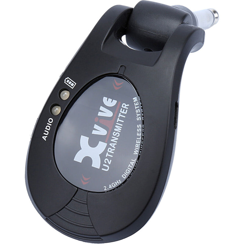 Xvive Audio U2T 1/4" Plug-On Transmitter for U2 Wireless Guitar System (Black, 2.4 GHz)