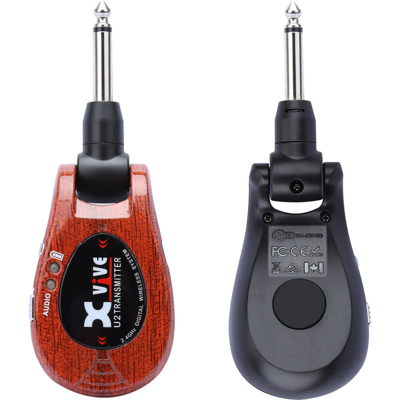 Xvive Audio U2 Digital Wireless System for Electric Guitars (Redwood, 2.4 GHz)