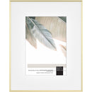 MCS Framatic Fineline Frame with 8 x 10" Glass & 5 x 7" Mat (Brass)