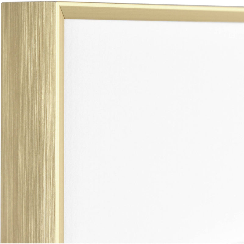 MCS Framatic Fineline Frame with 11 x 14" Glass & 8 x 10" Mat (Brass)
