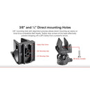 Sunwayfoto XB-25 Low-Profile Ball Head With SM-76 Rifle Gun Clamp