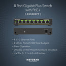Netgear GS308EPP 8-Port Gigabit PoE+ Compliant Managed Switch