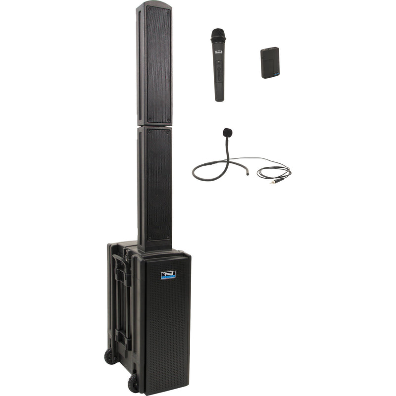 Anchor Audio Beacon System 2 with Dual Receiver, Wireless Handheld Microphone, Beltpack Transmitter, and Collar Mic