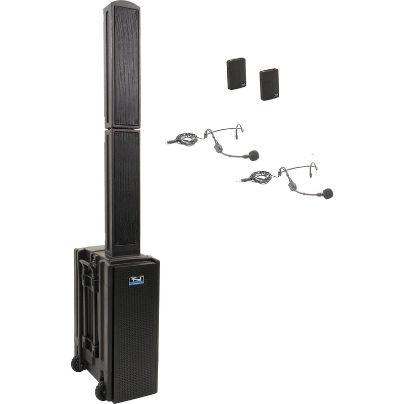 Anchor Audio Beacon System 2 with Dual Receiver, Two Beltpack Transmitters, and Two Headset Mics