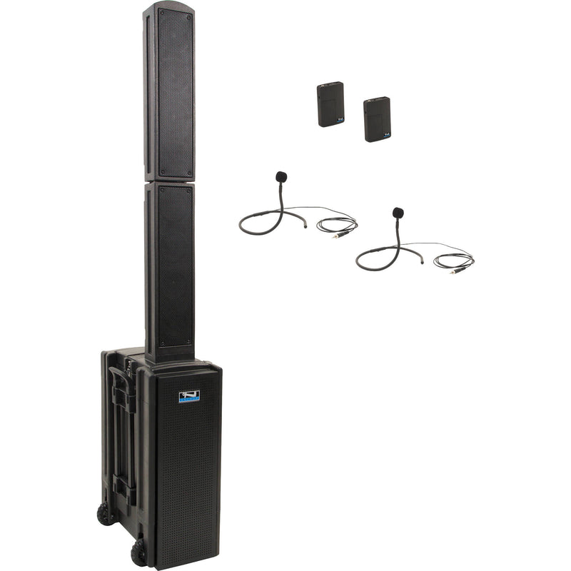 Anchor Audio Beacon System 2 with Dual Receiver, Two Beltpack Transmitters, and Two Collar Mics