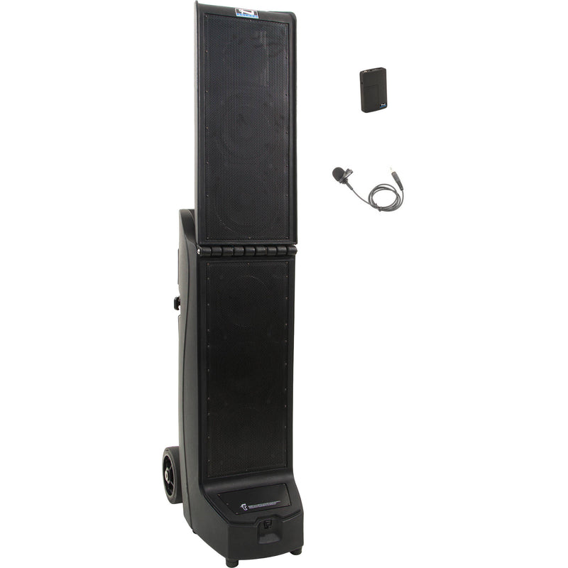 Anchor Audio Bigfoot System 1 with Dual Wireless Receiver, Beltpack Transmitter, and Lavalier Mic