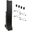 Anchor Audio Bigfoot System 4 with Two Dual Wireless Receivers, Four Beltpacks, and Four Headset Microphones