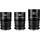 Venus Optics Laowa Nanomorph S35 Prime 3-Lens Bundle (Fuji X, Silver Flare)