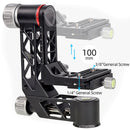XILETU Professional Heavy-Duty Gimbal Head with Arca-Type Quick Release