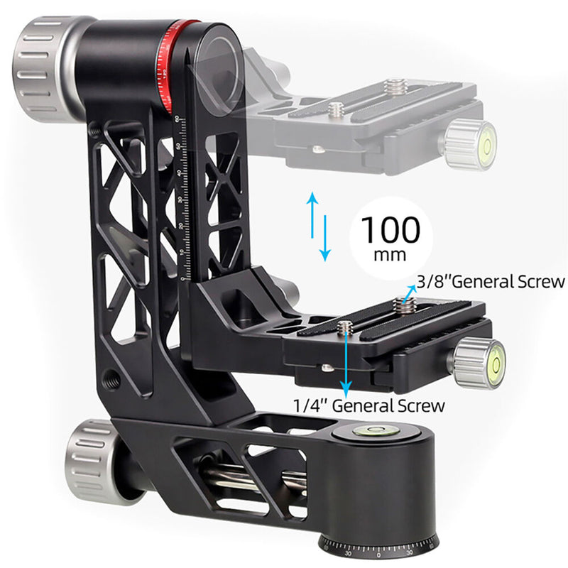 XILETU Professional Heavy-Duty Gimbal Head with Arca-Type Quick Release