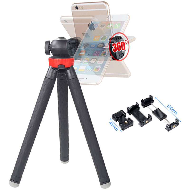 XILETU XS-110 Portable Tripod with Ball Head and Smartphone Holder