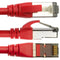 Pearstone Cat 7 Double-Shielded Ethernet Patch Cable (10', Red)