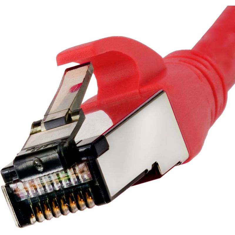 Pearstone Cat 7 Double-Shielded Ethernet Patch Cable (10', Red)