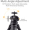 XILETU XSG-3 Lite Mini Tripod with 360-Degree Ball Head and Selfie Stick