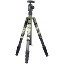 XILETU T284C+FB-1 Camouflage Carbon Fiber Tripod with Arca-Type Ball Head