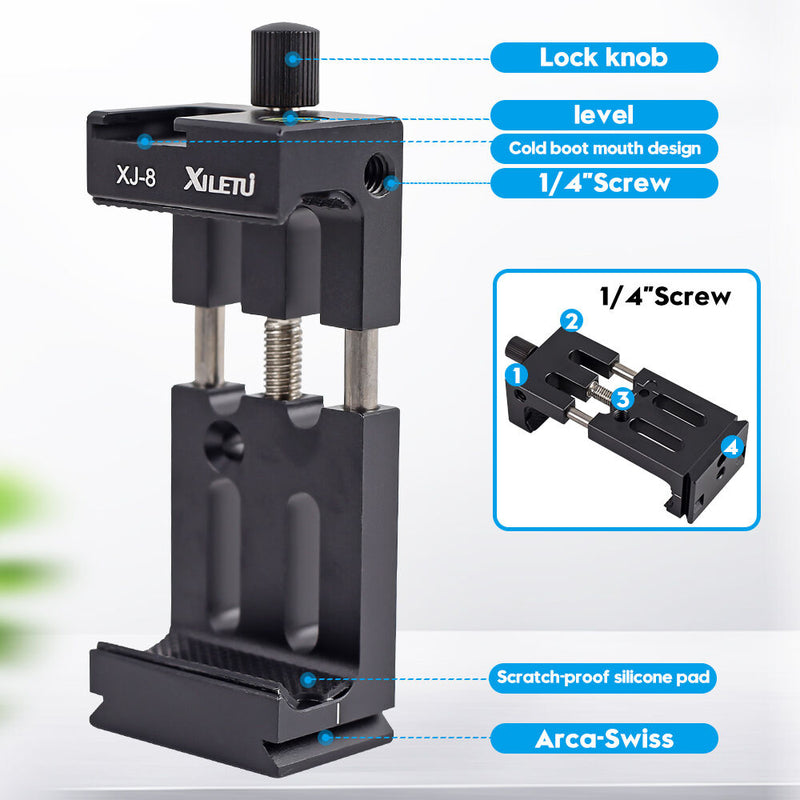XILETU XJ-8 Mobile Phone Holder (Black)