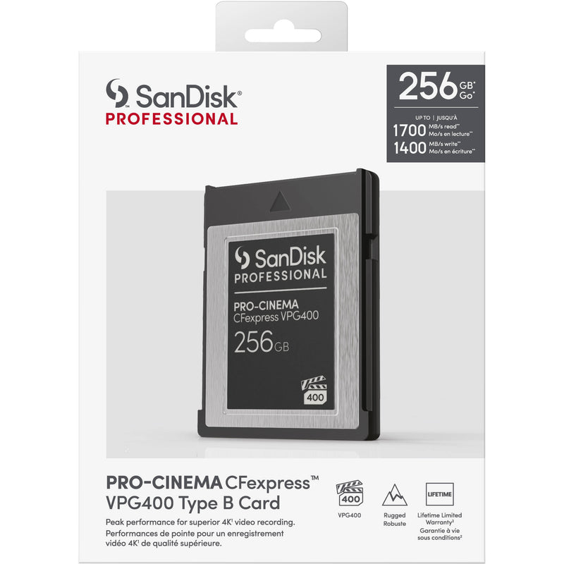 SanDisk 256GB PRO-CINEMA CFexpress Type B Memory Card